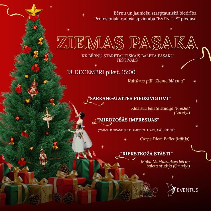 Izrādes "XX Bērnu starptautiskais baleta pasaku festivāls ZIEMAS PASAKA" attels