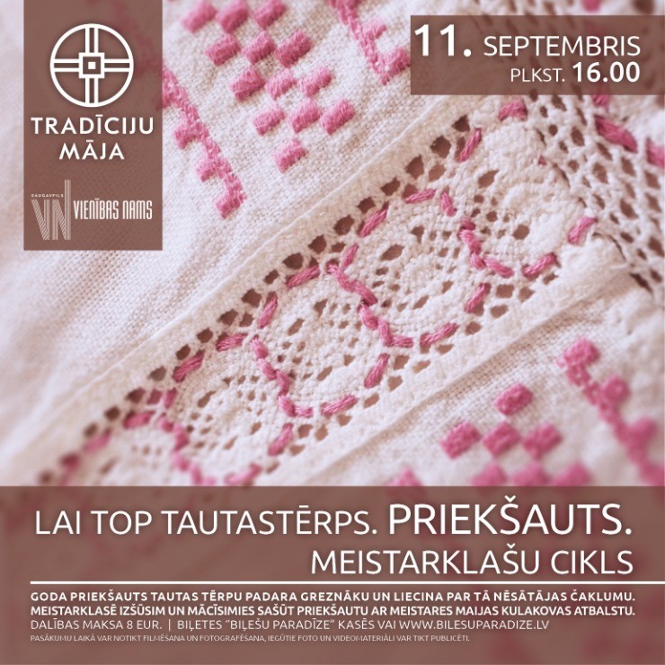 Изображение спектакля "Lai top tautastērps. Priekšauts. | Meistarklašu cikls"