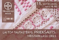 Meklēšanas rezultāta izrādes "Lai top tautastērps. Priekšauts. | Meistarklašu cikls" attels
