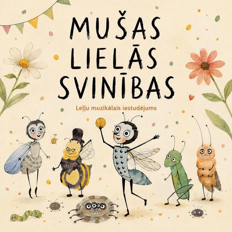 Izrādes "Mušas lielās svinības" attels