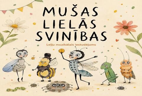 Izrādes "Mušas lielās svinības" attels