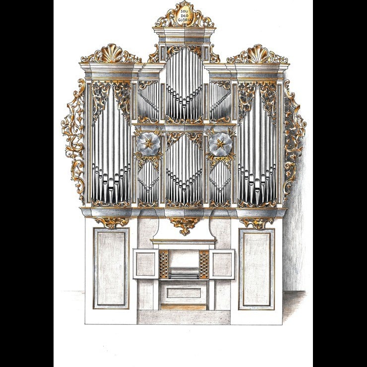 Izrādes "BACH un zelta baroks. Veltījums jaunajām Contiuss baroka ērģelēm Rīgas Domā" attels