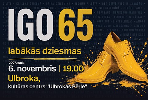 Изображение спектакля "IGO 65 | labākās dziesmas"
