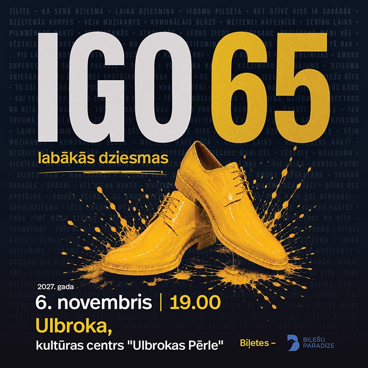 Изображение спектакля "IGO 65 | labākās dziesmas"