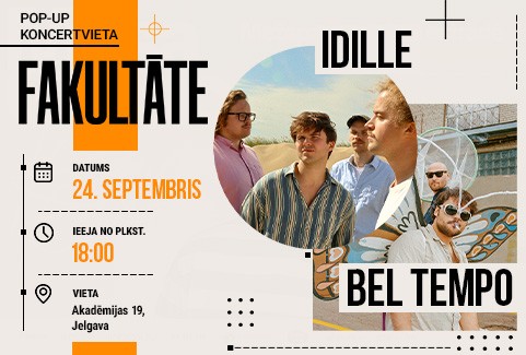 Izrādes "FAKULTĀTES atklāšanas koncerts – IDILLE + BEL TEMPO" attels
