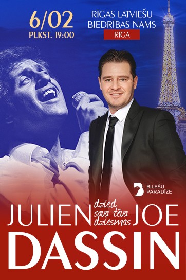 Изображение мероприятия "Julien Dassin: muzikāls ceļojums Joe Dassin pasaulē" из результатов поиска