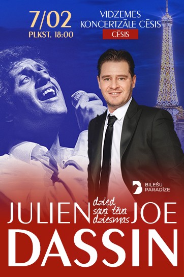 Изображение мероприятия "Julien Dassin: muzikāls ceļojums Joe Dassin pasaulē" из результатов поиска