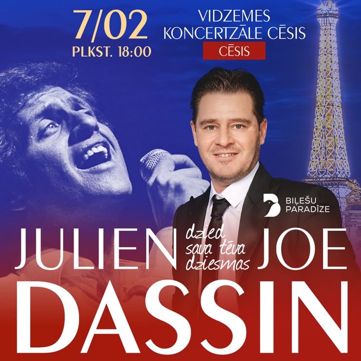 Izrādes "Julien Dassin: muzikāls ceļojums Joe Dassin pasaulē" attels