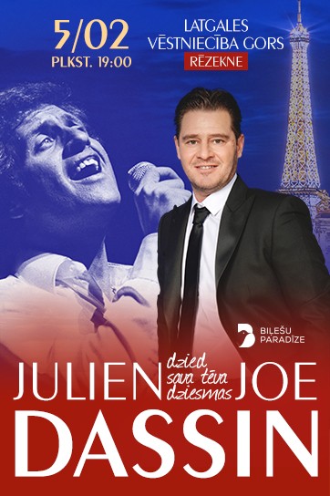 Изображение мероприятия "Julien Dassin: muzikāls ceļojums Joe Dassin pasaulē" из результатов поиска
