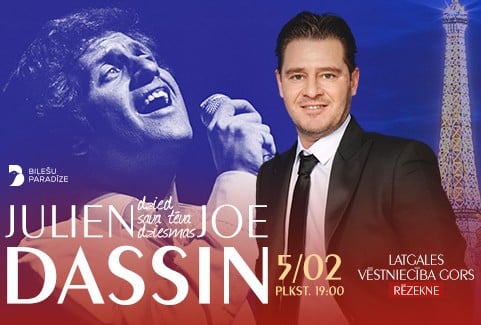 Изображение спектакля "Julien Dassin: muzikāls ceļojums Joe Dassin pasaulē"