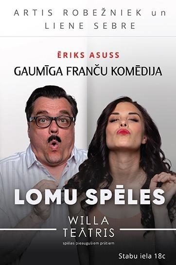 Meklēšanas rezultāta izrādes "LOMU SPĒLES. Gaumīga franču komēdija" attels