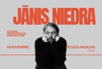Meklēšanas rezultāta izrādes "JĀNIS NIEDRA | Albuma prezentācija Pegaza Pagalmā" attels