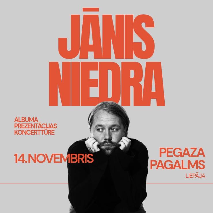 Изображение спектакля "JĀNIS NIEDRA | Albuma prezentācija Pegaza Pagalmā"