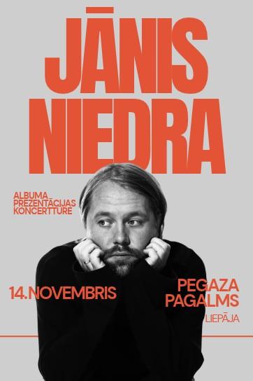 Meklēšanas rezultāta izrādes "JĀNIS NIEDRA | Albuma prezentācija Pegaza Pagalmā" attels