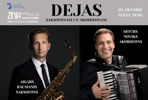 Izrādes "Dejas saksofonam un akordeonam" attels