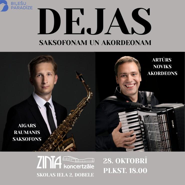 Izrādes "Dejas saksofonam un akordeonam" attels