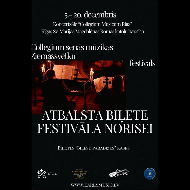 Изображение спектакля "COLLEGIUM SENĀS MŪZIKAS ZIEMASSVĒTKU FESTIVĀLS | ATBALSTA BIĻETE"