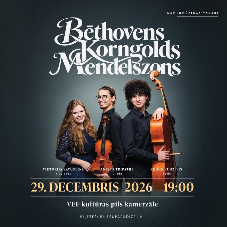 Изображение спектакля "Bēthovens, Mendelszons, Korngolds"
