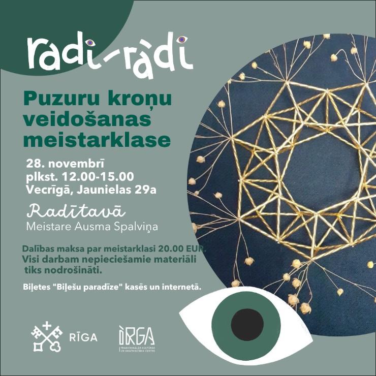 Izrādes "“Radi-rādi” Puzuru kroņu veidošanas meistarklase" attels