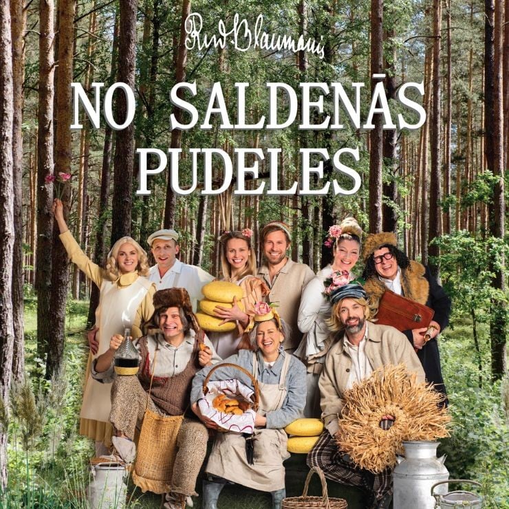 Izrādes "NO SALDENĀS PUDELES - īsti latviska Rūdolfa Blaumaņa joku luga divos cēlienos" attels