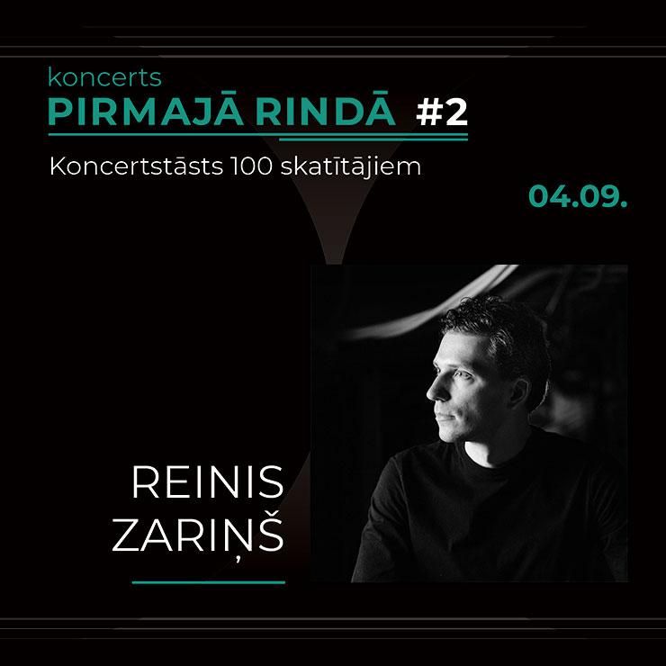 Izrādes "Koncerts pirmajā rindā. Reinis Zariņš" attels