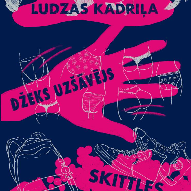 Izrādes "Triptihs: Džeks Uzšāvējs, Skittles, Ludzas kadriļa" attels