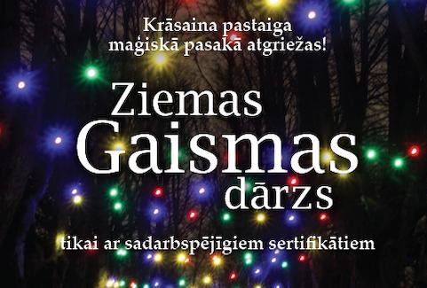 Izrādes "Distancēta pastaigu taka ZIEMAS GAISMAS DĀRZS (tikai ar sadarbspējīgiem sertifikātiem)" attels