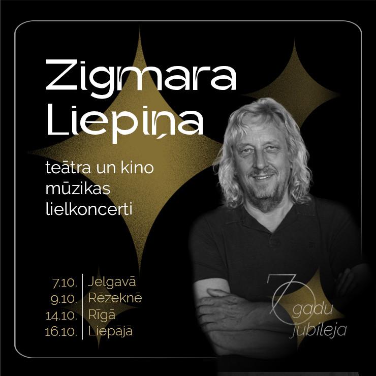 Izrādes "Zigmara Liepiņa teātra un kino mūzikas koncerts" attels
