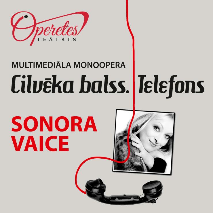 Izrādes "Multimediāla monoopera Cilvēka balss. Telefons" attels