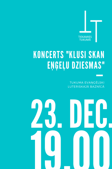 KLUSI SKAN EŅĢEĻU DZIESMAS. Koncerts Ziemassvētku priekšvakarā (vakcinētiem, pārslimojušiem)