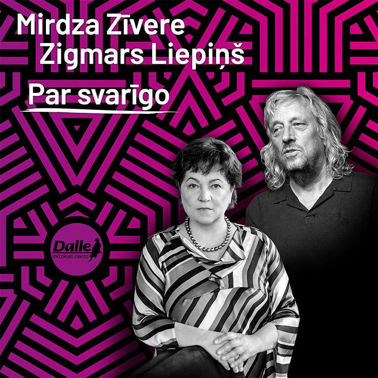 Izrādes "Mirdza Zīvere un Zigmars Liepiņš PAR SVARĪGO" attels