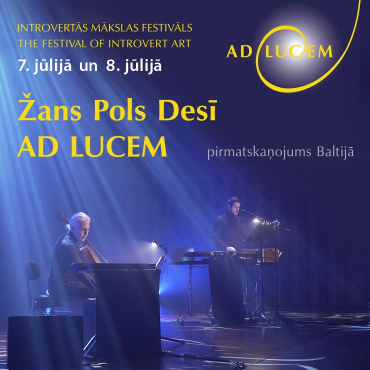 Izrādes "Žans Pols Desī. AD LUCEM (pirmatskaņojums Baltijā)" attels
