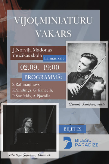 Daniils Bulajevs, Andrejs Jegorovs, Vijoļminiatūru vakars