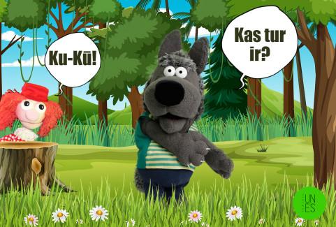 Galerijas bilde 3: SARKANGALVĪTE UN VILKS leļļu izrāde bērniem un vecākiem / TEĀTRIS UN ES