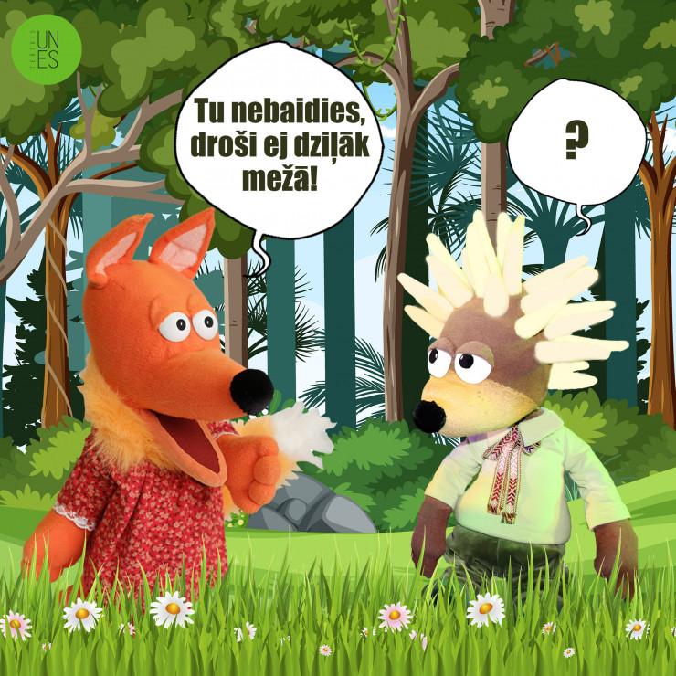 Galerijas bilde 3: SARKANGALVĪTE UN VILKS leļļu izrāde bērniem un vecākiem / TEĀTRIS UN ES