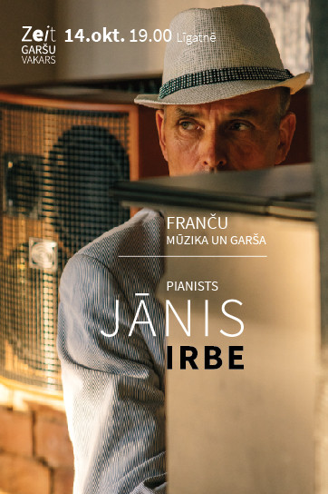 Franču mūzikas un garšas vakars ar pianistu Jāni Irbi