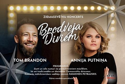Izrādes "Ziemassvētku koncerts BRODVEJA DIVIEM" attels