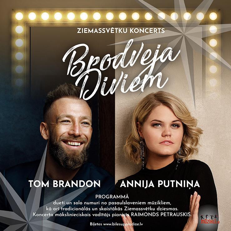 Izrādes "Ziemassvētku koncerts BRODVEJA DIVIEM" attels
