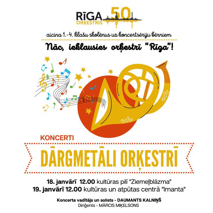 Izrādes "ORĶESTRA RĪGA KONCERTS BĒRNIEM DĀRGMETĀLI ORĶESTRĪ" attels