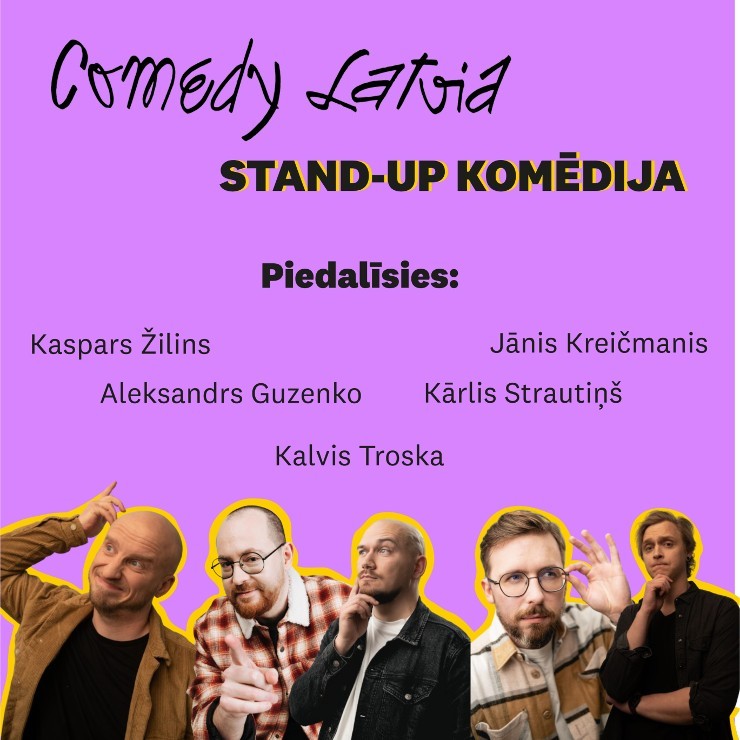 Izrādes "Comedy Latvia stand-up komēdija" attels