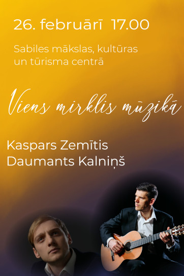 Daumants Kalniņš un Kaspars Zemītis. Viens mirklis mūzikā.