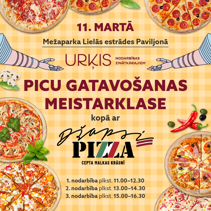 Izrādes "URĶIS | PICU GATAVOŠANAS meistarklase kopā ar DŽAPSI PIZZA" attels