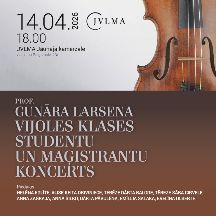Izrādes "Prof. Gunāra Larsena vijoles klases studentu un maģistrantu koncerts" attels