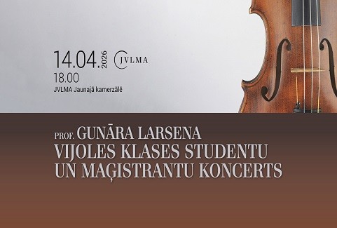 Izrādes "Prof. Gunāra Larsena vijoles klases studentu un maģistrantu koncerts" attels