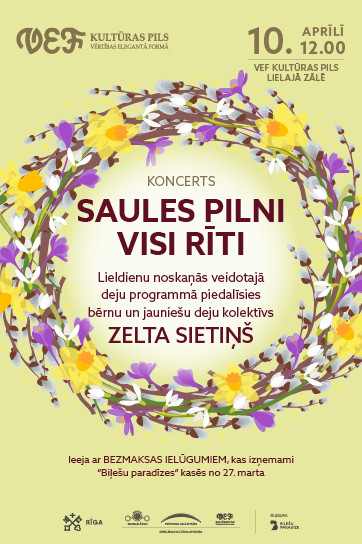 Koncerts “SAULES PILNI VISI RĪTI”