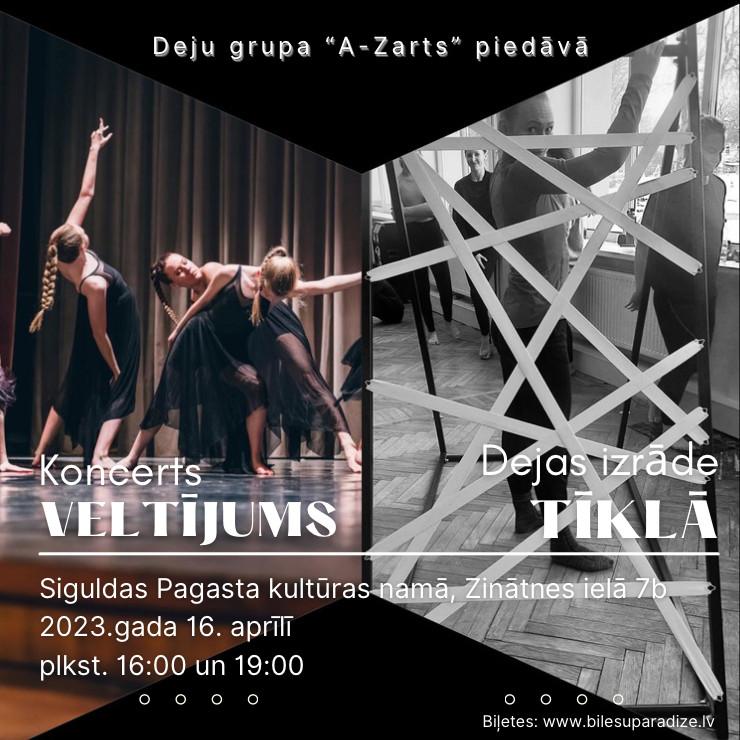 Izrādes "Deju grupas A-ZARTS koncerts VELTĪJUMS un dejas izrāde TĪKLĀ" attels