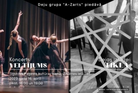 Izrādes "Deju grupas A-ZARTS koncerts VELTĪJUMS un dejas izrāde TĪKLĀ" attels
