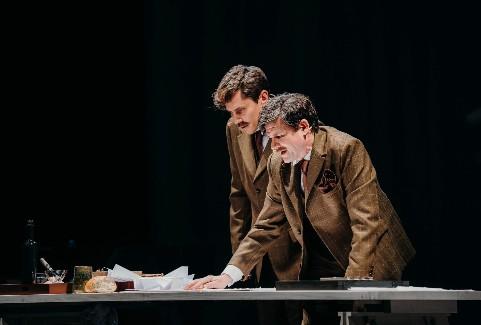 Image of the event "Vilis Daudziņš and Jānis Šipkēvics in Performance "Ansis Cīrulis. Genius. Latvian""