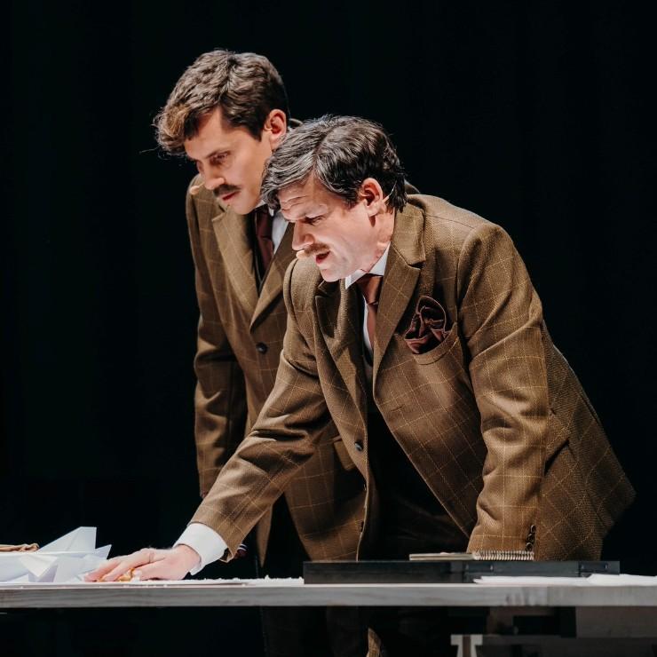 Image of the event "Vilis Daudziņš and Jānis Šipkēvics in Performance "Ansis Cīrulis. Genius. Latvian""
