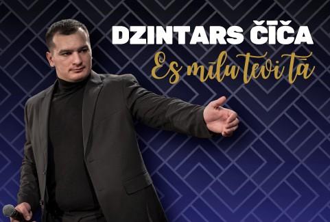 Izrādes "DZINTARS ČĪČA solokoncertā ES MĪLU TEVI TĀ" attels